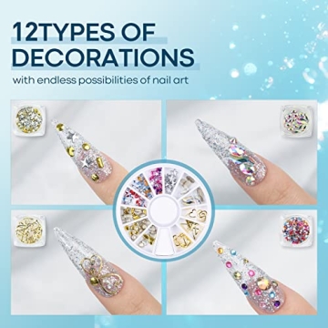 Modelones Rhinestone Glue Kit for Stunning Nail Art