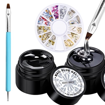Modelones Rhinestone Glue Kit for Stunning Nail Art