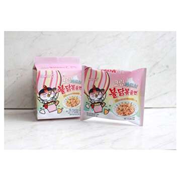 [Samyang] Cream Carbo Bulldark Spicy Chicken Roasted Noodle Soup (Pack of 4) / Korean food/Korean ramen/Spicy Korea Noodle Challenge (overseas direct shipment)