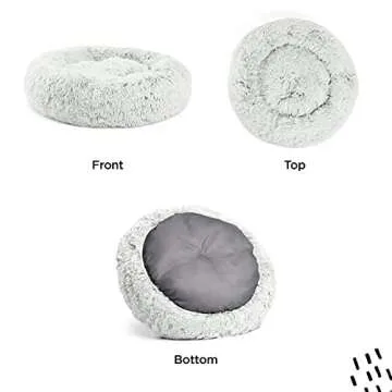 Cozy Donut Dog and Cat Bed for Small Pets