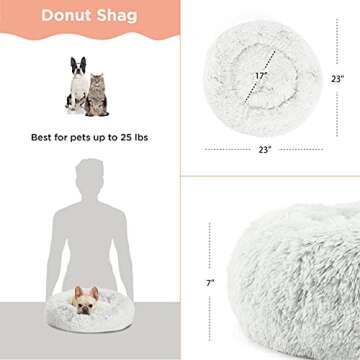 Cozy Donut Dog and Cat Bed for Small Pets