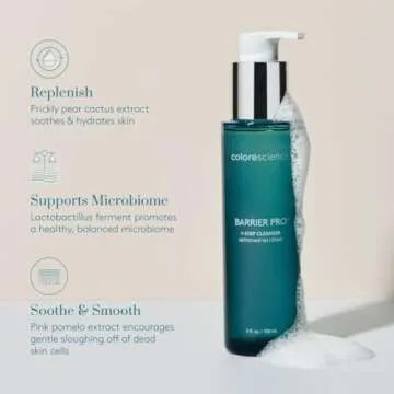 Colorescience Barrier Pro™ 1-STEP CLEANSER 5 oz, balances skin barrier & supports microbiome, for all skin types