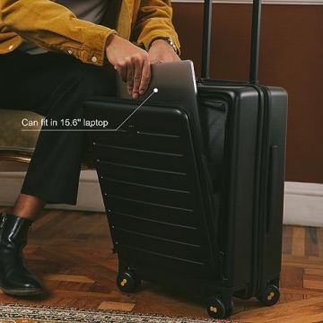 LEVEL8 Lightweight Hard Shell Carry On Luggage with Wheels