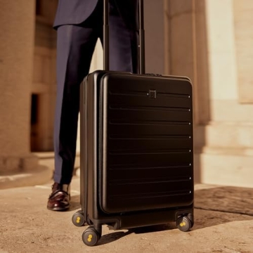 LEVEL8 Lightweight Hard Shell Carry On Luggage with Wheels