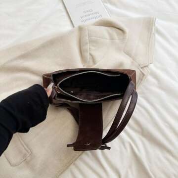 GETERUUV Shoulder Bag Red Purse for Women Trendy Shoulder Purse Coquette Bow Purse Y2k Small Shoulder Bag Mini Clutch Purse