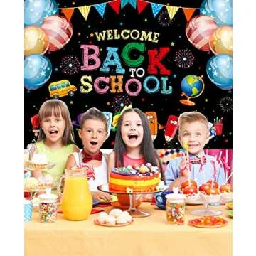 Welcome Back to School Backdrop 2023 for Kids Classroom