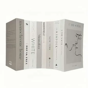 8 Pack Decorative Books, Ediactcyl Decoration Faux Books for Hardcover Home Decor | Fake Book Stacks Display for Bookshelf Room Decor (M26)