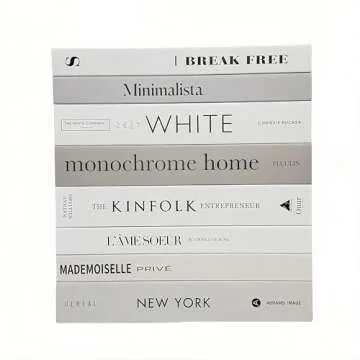 8 Pack Decorative Books, Ediactcyl Decoration Faux Books for Hardcover Home Decor | Fake Book Stacks Display for Bookshelf Room Decor (M26)