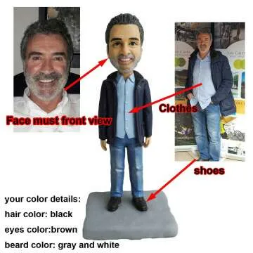 Custom Polymer Clay Bobblehead Figurines
