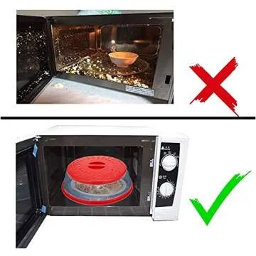 Versatile Microwave Cover & Colander - 10.5" Red
