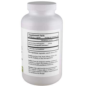 Nano Andrographis 500 mg Capsules for Immune Support