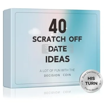 Valentines Day Gifts for Her Him, 40 Scratch Off Date Ideas Gifts for Boyfriend Girlfriend, Annivers...