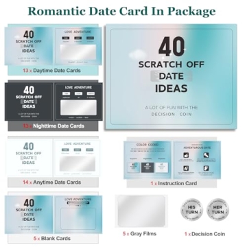 Creative 40 Dating Cards for Couples Romantic Adventure