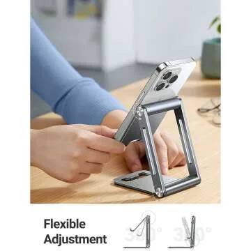 UGREEN Adjustable Phone Stand for Desk - Space Grey