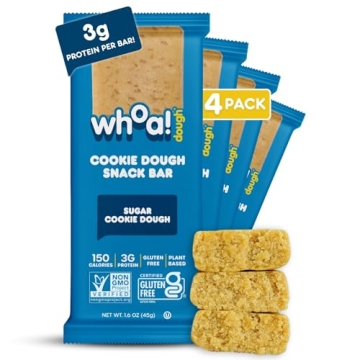 Whoa Dough Edible Cookie Dough Bars- Certified Non-GMO, Kosher and Gluten Free Bars - Healthy Snack ...