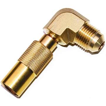 DOZYANT 18 Feet Propane Quick Connect Extension Hose with Propane Elbow Adapter Convertion Fitting for Blackstone 17 Inch or 22 Inch Griddle, Connect to RV Trailer with Quick-Connect Kit