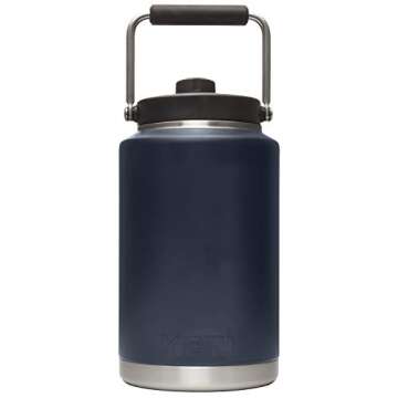 YETI Rambler Gallon Jug, Vacuum Insulated, Stainless Steel with MagCap, Navy