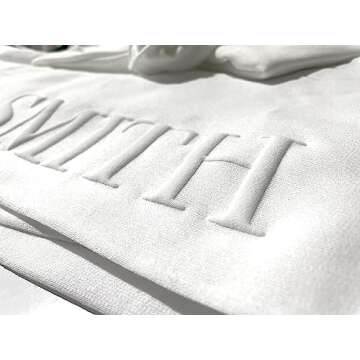 Up2ournecksinfabric - Peronalized Gift - Embossed Bridal Gift Set - Mrs. Sweatshirt - New Mrs. Set -...