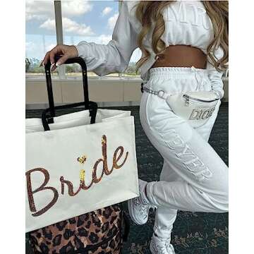 Up2ournecksinfabric - Peronalized Gift - Embossed Bridal Gift Set - Mrs. Sweatshirt - New Mrs. Set - Mrs. Sweatshirt - Bride Sweatpants - New Mrs. - Honeymoon Outfit - New Mrs. Joggers