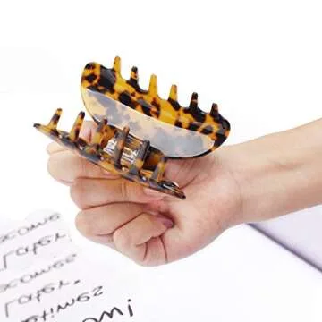 Stylish Big Hair Claw Clips for Thick Hair - 2 Pack