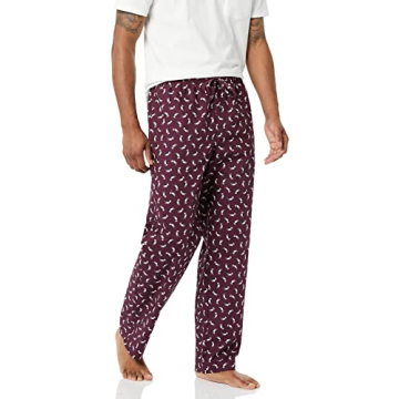 Shop Amazon Essentials Men's Burgundy Straight-Fit Pajama Pants - X-Large
