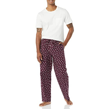 Amazon Essentials Men's Pajama Pants - Burgundy X-Large