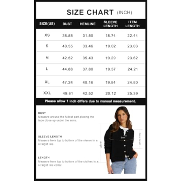 PRETTYGARDEN Long Sleeve Crewneck Button Down Womens Sweaters Spring Open Front Chunky Cardigan Sweaters for Women 2025 (Grey, Large)