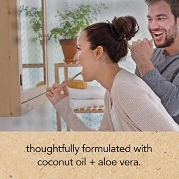 Hello Oral Care Sensitivity Relief Toothpaste for Sensitive Teeth with Fluoride + Coconut Oil Vegan SLS Free Whitening Oz, Soothing Mint, 4 Ounce