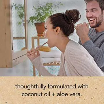 Hello Oral Care Sensitivity Relief Toothpaste for Sensitive Teeth with Fluoride + Coconut Oil Vegan SLS Free Whitening Oz, Soothing Mint, 4 Ounce