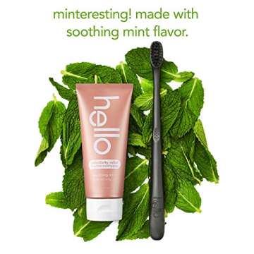 Hello Oral Care Sensitivity Relief Toothpaste for Sensitive Teeth with Fluoride + Coconut Oil Vegan SLS Free Whitening Oz, Soothing Mint, 4 Ounce