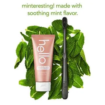 Hello Oral Care Sensitivity Relief Toothpaste for Sensitive Teeth with Fluoride + Coconut Oil Vegan SLS Free Whitening Oz, Soothing Mint, 4 Ounce
