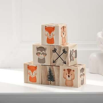 Kigley 6 Pcs Adorable Jungle Nursery Decor for Kids