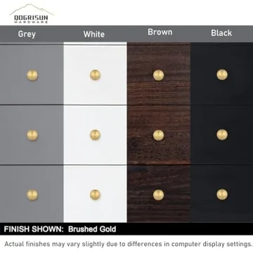 Stylish QOGRISUN Solid Brass Cabinet Knobs for Every Home