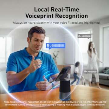 AnkerWork S600 Bluetooth Speaker with AI Noise Cancellation