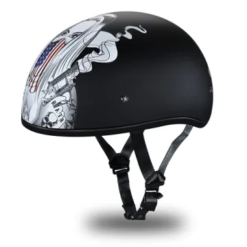 Daytona Half Skull Cap Motorcycle Helmet – Light & Comfortable