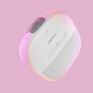 Bose SoundLink Micro Bluetooth Speaker: Small Portable Waterproof Speaker with Microphone, White Smo...
