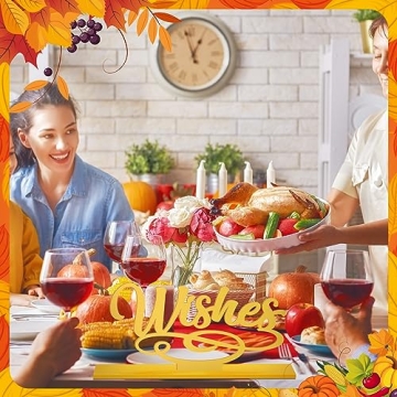 Hoolerry Fall Letter Table Sign Set for Thanksgiving Decor