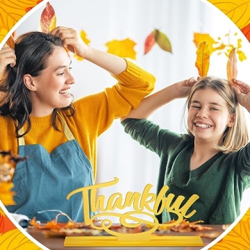 Hoolerry Fall Letter Table Sign Set for Thanksgiving Decor