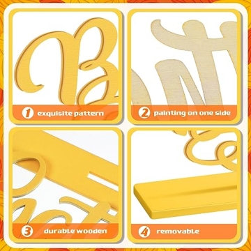 Hoolerry Fall Letter Table Sign Set for Thanksgiving Decor