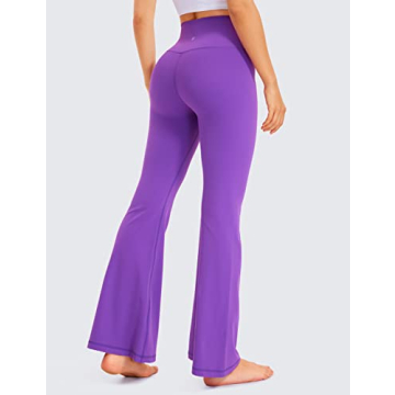 CRZ YOGA Women's Butterluxe Crossover Flare Leggings