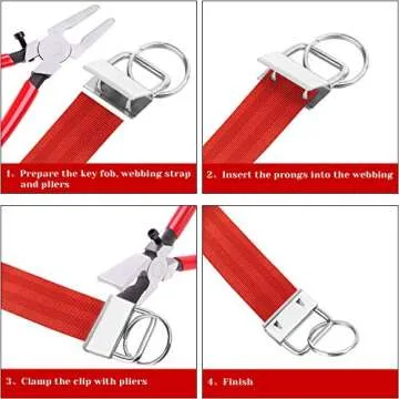 Shynek KeyFob Hardware Set - 40pcs Keychain Making Kit