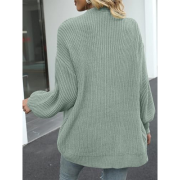 MEROKEETY Women's Oversized Chunky Cardigan with Pocket