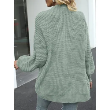 MEROKEETY Women's Oversized Chunky Cardigan with Pocket