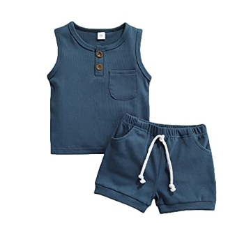 Karesoull Infant Baby Boy Summer Shorts Set - Comfortable Cotton Outfit for Toddlers