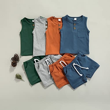 Karesoull Infant Baby Boy Summer Outfit Shorts Set