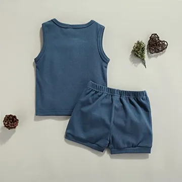 Karesoull Infant Baby Boy Summer Outfit Shorts Set