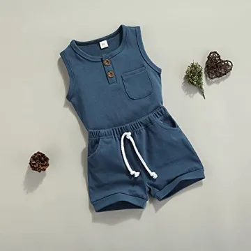 Karesoull Infant Baby Boy Summer Outfit Shorts Set