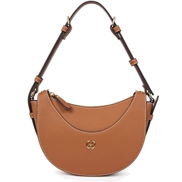Missnine Shoulder Bag for Women Small Purse Vegan Leather Hobo Bags Crescent Clutch Purses Handbag L...