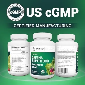 Dr. Berg's Organic Greens Superfood Tablets for Energy