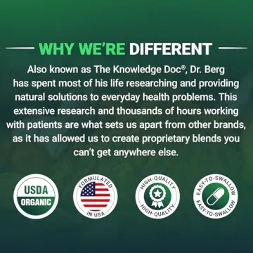 Dr. Berg's Organic Greens Superfood Tablets for Energy